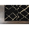 image:imageNourison Home Grafix Grey 53 x 73 Area Rug  Easy Clean Non Shedding Bed Room Living Room Dining Room Kitchen 5 x 7Black
