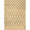 image:imageNourison Home Grafix Grey 53 x 73 Area Rug  Easy Clean Non Shedding Bed Room Living Room Dining Room Kitchen 5 x 7CreamBlack