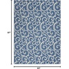 image:imageNourison Home Grafix Grey 6 x 9 Area Rug  Easy Clean Non Shedding Bed Room Living Room Dining Room Kitchen 6 x 9Blue