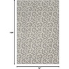 image:imageNourison Home Grafix Grey 6 x 9 Area Rug  Easy Clean Non Shedding Bed Room Living Room Dining Room Kitchen 6 x 9Grey