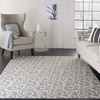 image:imageNourison Home Grafix Grey 6 x 9 Area Rug  Easy Clean Non Shedding Bed Room Living Room Dining Room Kitchen 6 x 9Grey