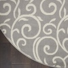 image:imageNourison Home Grafix Grey 6 x 9 Area Rug  Easy Clean Non Shedding Bed Room Living Room Dining Room Kitchen 6 x 9Grey