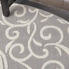 image:imageNourison Home Grafix Grey 6 x 9 Area Rug  Easy Clean Non Shedding Bed Room Living Room Dining Room Kitchen 6 x 9Grey