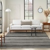 image:imageNourison Home Grafix Ivory Grey 23 x 76 Area Rug  Easy Clean Non Shedding Bed Room Living Room Dining Room Kitchen 8 RunnerBlack White