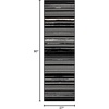 image:imageNourison Home Grafix Ivory Grey 23 x 76 Area Rug  Easy Clean Non Shedding Bed Room Living Room Dining Room Kitchen 8 RunnerBlack White