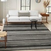 image:imageNourison Home Grafix Ivory Grey 23 x 76 Area Rug  Easy Clean Non Shedding Bed Room Living Room Dining Room Kitchen 8 RunnerBlack White