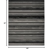 image:imageNourison Home Grafix Ivory Grey 23 x 76 Area Rug  Easy Clean Non Shedding Bed Room Living Room Dining Room Kitchen 8 RunnerBlack White