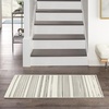 image:imageNourison Home Grafix Ivory Grey 23 x 76 Area Rug  Easy Clean Non Shedding Bed Room Living Room Dining Room Kitchen 8 RunnerIvory Grey