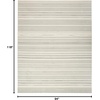 image:imageNourison Home Grafix Ivory Grey 23 x 76 Area Rug  Easy Clean Non Shedding Bed Room Living Room Dining Room Kitchen 8 RunnerIvory Grey