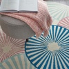 image:imageNourison Home Grafix Ivory Multicolor 53 x Round Area Rug  Easy Clean Non Shedding Bed Room Living Room Dining Room Kitchen 5 x Round
