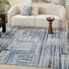 image:imageNourison Home Grafix Modern Brick Multicolor 23 x 76 Area Rug Easy Cleaning Non Shedding Bed Room Living Room Dining Room Kitchen 2x8Blue Grey