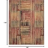 image:imageNourison Home Grafix Modern Brick Multicolor 23 x 76 Area Rug Easy Cleaning Non Shedding Bed Room Living Room Dining Room Kitchen 2x8Brick Multicolor