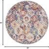 image:imageNourison Home Grafix Multicolor 3 x 5 Area Rug  Easy Clean Non Shedding Bed Room Living Room Dining Room Kitchen 3 x 5Blue Multicolor