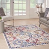 image:imageNourison Home Grafix Multicolor 3 x 5 Area Rug  Easy Clean Non Shedding Bed Room Living Room Dining Room Kitchen 3 x 5Blue Multicolor