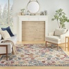 image:imageNourison Home Grafix Multicolor 3 x 5 Area Rug  Easy Clean Non Shedding Bed Room Living Room Dining Room Kitchen 3 x 5Blue Multicolor