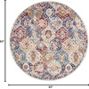 image:imageNourison Home Grafix Multicolor 3 x 5 Area Rug  Easy Clean Non Shedding Bed Room Living Room Dining Room Kitchen 3 x 5Blue Multicolor