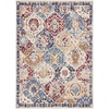 image:imageNourison Home Grafix Multicolor 3 x 5 Area Rug  Easy Clean Non Shedding Bed Room Living Room Dining Room Kitchen 3 x 5Blue Multicolor