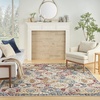 image:imageNourison Home Grafix Multicolor 3 x 5 Area Rug  Easy Clean Non Shedding Bed Room Living Room Dining Room Kitchen 3 x 5Blue Multicolor