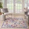 image:imageNourison Home Grafix Multicolor 3 x 5 Area Rug  Easy Clean Non Shedding Bed Room Living Room Dining Room Kitchen 3 x 5Blue Multicolor