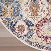 image:imageNourison Home Grafix Multicolor 3 x 5 Area Rug  Easy Clean Non Shedding Bed Room Living Room Dining Room Kitchen 3 x 5Blue Multicolor