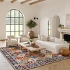 image:imageNourison Home Grafix Multicolor 3 x 5 Area Rug  Easy Clean Non Shedding Bed Room Living Room Dining Room Kitchen 3 x 5Multi Color