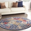 image:imageNourison Home Grafix Multicolor 3 x 5 Area Rug  Easy Clean Non Shedding Bed Room Living Room Dining Room Kitchen 3 x 5Multi Color