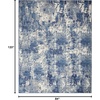 image:imageNourison Home Grafix Navy Blue 39 x 59 Area Rug  Easy Clean Non Shedding Bed Room Living Room Dining Room Kitchen 4 x 6Navy Blue