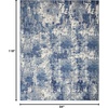 image:imageNourison Home Grafix Navy Blue 39 x 59 Area Rug  Easy Clean Non Shedding Bed Room Living Room Dining Room Kitchen 4 x 6Navy Blue