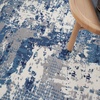 image:imageNourison Home Grafix Navy Blue 39 x 59 Area Rug  Easy Clean Non Shedding Bed Room Living Room Dining Room Kitchen 4 x 6Navy Blue