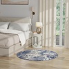 image:imageNourison Home Grafix Navy Blue 39 x 59 Area Rug  Easy Clean Non Shedding Bed Room Living Room Dining Room Kitchen 4 x 6Navy Blue