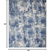 image:imageNourison Home Grafix Navy Blue 39 x 59 Area Rug  Easy Clean Non Shedding Bed Room Living Room Dining Room Kitchen 4 x 6Navy Blue