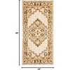 image:imageNourison Home Grafix Navy Gold 2 x 4 Area Rug  Easy Clean Non Shedding Bed Room Living Room Dining Room Kitchen 2 x 4Cream Multicolor