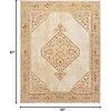 image:imageNourison Home Grafix Navy Gold 2 x 4 Area Rug  Easy Clean Non Shedding Bed Room Living Room Dining Room Kitchen 2 x 4Cream Multicolor
