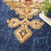 image:imageNourison Home Grafix Navy Gold 2 x 4 Area Rug  Easy Clean Non Shedding Bed Room Living Room Dining Room Kitchen 2 x 4Navy Gold