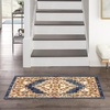 image:imageNourison Home Grafix Navy Gold 2 x 4 Area Rug  Easy Clean Non Shedding Bed Room Living Room Dining Room Kitchen 2 x 4Navy Gold