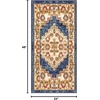 image:imageNourison Home Grafix Navy Gold 2 x 4 Area Rug  Easy Clean Non Shedding Bed Room Living Room Dining Room Kitchen 2 x 4Navy Gold