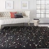 image:imageNourison Home Grafix Red 6 x 9 Area Rug Modern Botanical  Bed Room Living Room Dining Room Kitchen Easy Clean Non Shedding 6x9Black