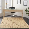 image:imageNourison Home Grafix Red 6 x 9 Area Rug Modern Botanical  Bed Room Living Room Dining Room Kitchen Easy Clean Non Shedding 6x9Cream