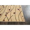 image:imageNourison Home Grafix Red 6 x 9 Area Rug Modern Botanical  Bed Room Living Room Dining Room Kitchen Easy Clean Non Shedding 6x9Cream