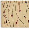 image:imageNourison Home Grafix Red 6 x 9 Area Rug Modern Botanical  Bed Room Living Room Dining Room Kitchen Easy Clean Non Shedding 6x9Cream