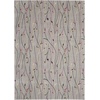 image:imageNourison Home Grafix Red 6 x 9 Area Rug Modern Botanical  Bed Room Living Room Dining Room Kitchen Easy Clean Non Shedding 6x9Grey