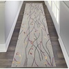 image:imageNourison Home Grafix Red 6 x 9 Area Rug Modern Botanical  Bed Room Living Room Dining Room Kitchen Easy Clean Non Shedding 6x9Grey