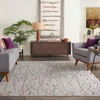 image:imageNourison Home Grafix Red 6 x 9 Area Rug Modern Botanical  Bed Room Living Room Dining Room Kitchen Easy Clean Non Shedding 6x9Grey
