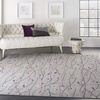 image:imageNourison Home Grafix Red 6 x 9 Area Rug Modern Botanical  Bed Room Living Room Dining Room Kitchen Easy Clean Non Shedding 6x9Grey
