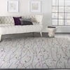 image:imageNourison Home Grafix Red 6 x 9 Area Rug Modern Botanical  Bed Room Living Room Dining Room Kitchen Easy Clean Non Shedding 6x9Grey