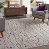 image:imageNourison Home Grafix Red 6 x 9 Area Rug Modern Botanical  Bed Room Living Room Dining Room Kitchen Easy Clean Non Shedding 6x9Grey