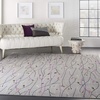 image:imageNourison Home Grafix Red 6 x 9 Area Rug Modern Botanical  Bed Room Living Room Dining Room Kitchen Easy Clean Non Shedding 6x9Grey