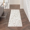 image:imageNourison Home Grafix Red 6 x 9 Area Rug Modern Botanical  Bed Room Living Room Dining Room Kitchen Easy Clean Non Shedding 6x9Ivory Beige