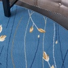 image:imageNourison Home Grafix Red 6 x 9 Area Rug Modern Botanical  Bed Room Living Room Dining Room Kitchen Easy Clean Non Shedding 6x9Light Blue
