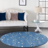 image:imageNourison Home Grafix Red 6 x 9 Area Rug Modern Botanical  Bed Room Living Room Dining Room Kitchen Easy Clean Non Shedding 6x9Light Blue